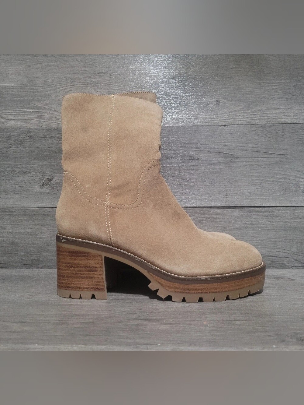 steve madden annalyn taupe Women's 11 suede boots brown